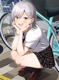 ปกมังงะ Gal no Jitensha wo Naoshitara Natsukareta - พอซ่อมจักรยานให้สาวแกล เธอก็มาติดพันผม